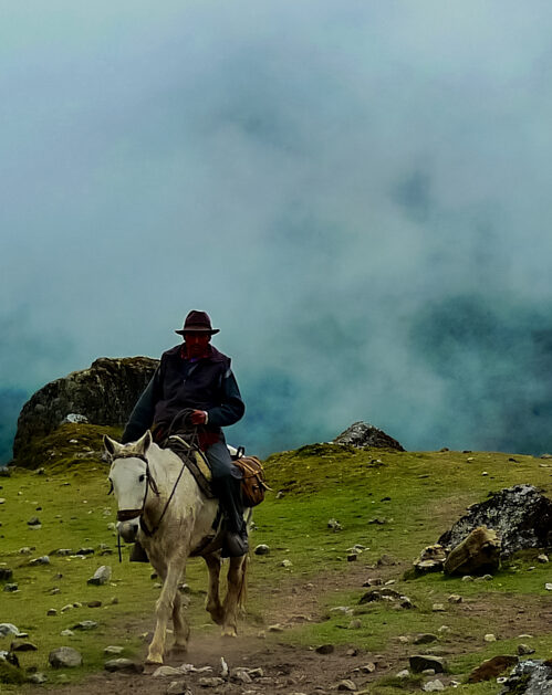 Horseback riding in the Cotopaxi Ecuador